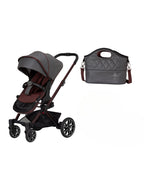 Mercedes-Benz Avantgarde GTX Baby Stroller-Height Adjustable Parent Handle Bar-Flat Reclining Seat & Reversible Seat-Includes Bag2Go Organiser & Rain Cover-2 Years Warranty-For 0 to 5Y-Tourmaline