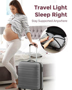 Momcozy Portable Wedge Pregnancy Pillow-with Adjustable Velcro-Grey-Removable & Washable Cover-For Maternity