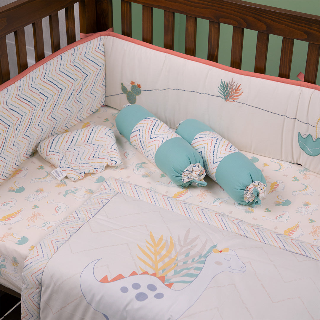 Abracadabra  6 Piece Baby Cot Bedding Set - Dino