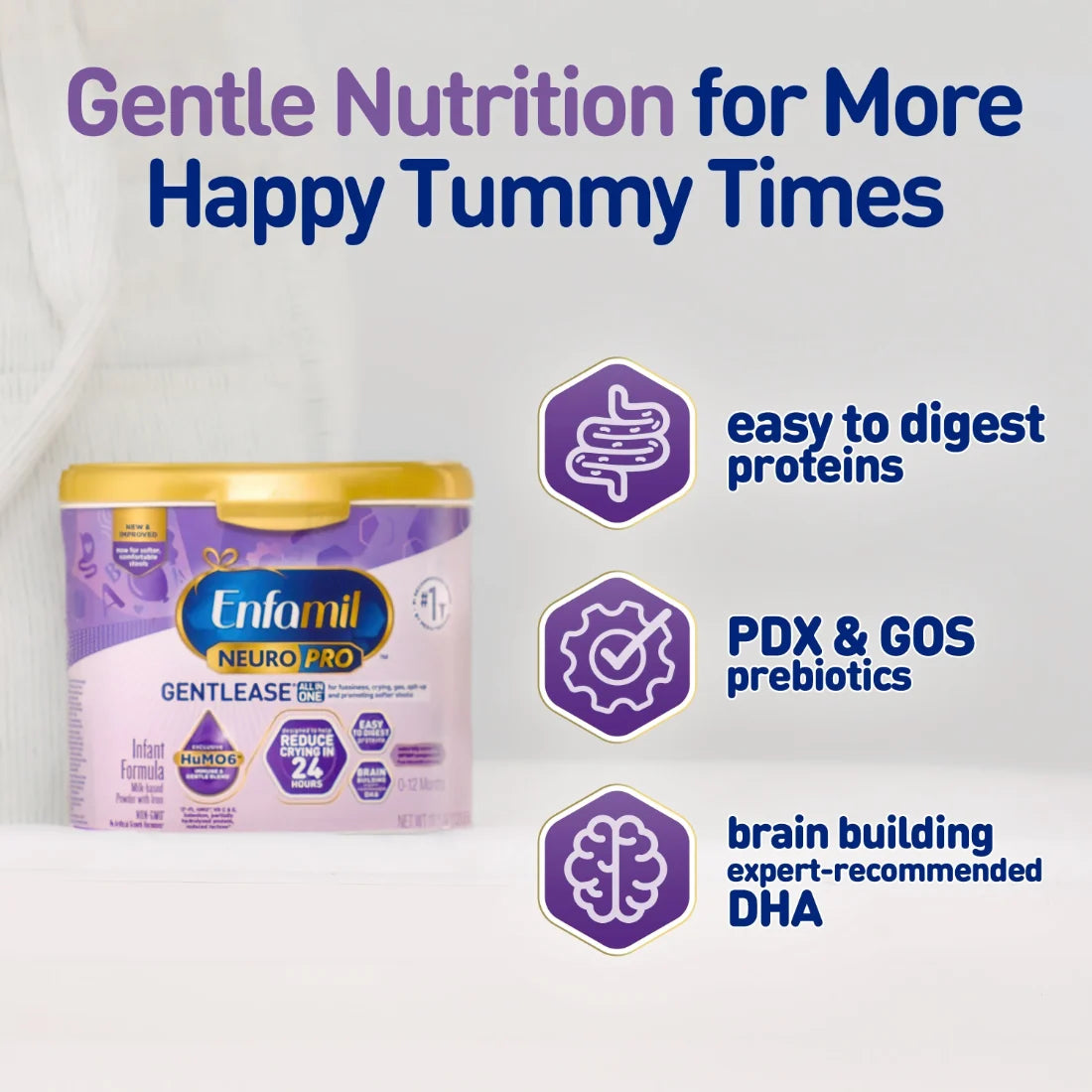 Enfamil NeuroPro Gentlease Infant Formula Refill Pack (0 to 12 Months) (862g)