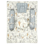 Crane Baby 5-Piece Mattress Set - Ezra Animal