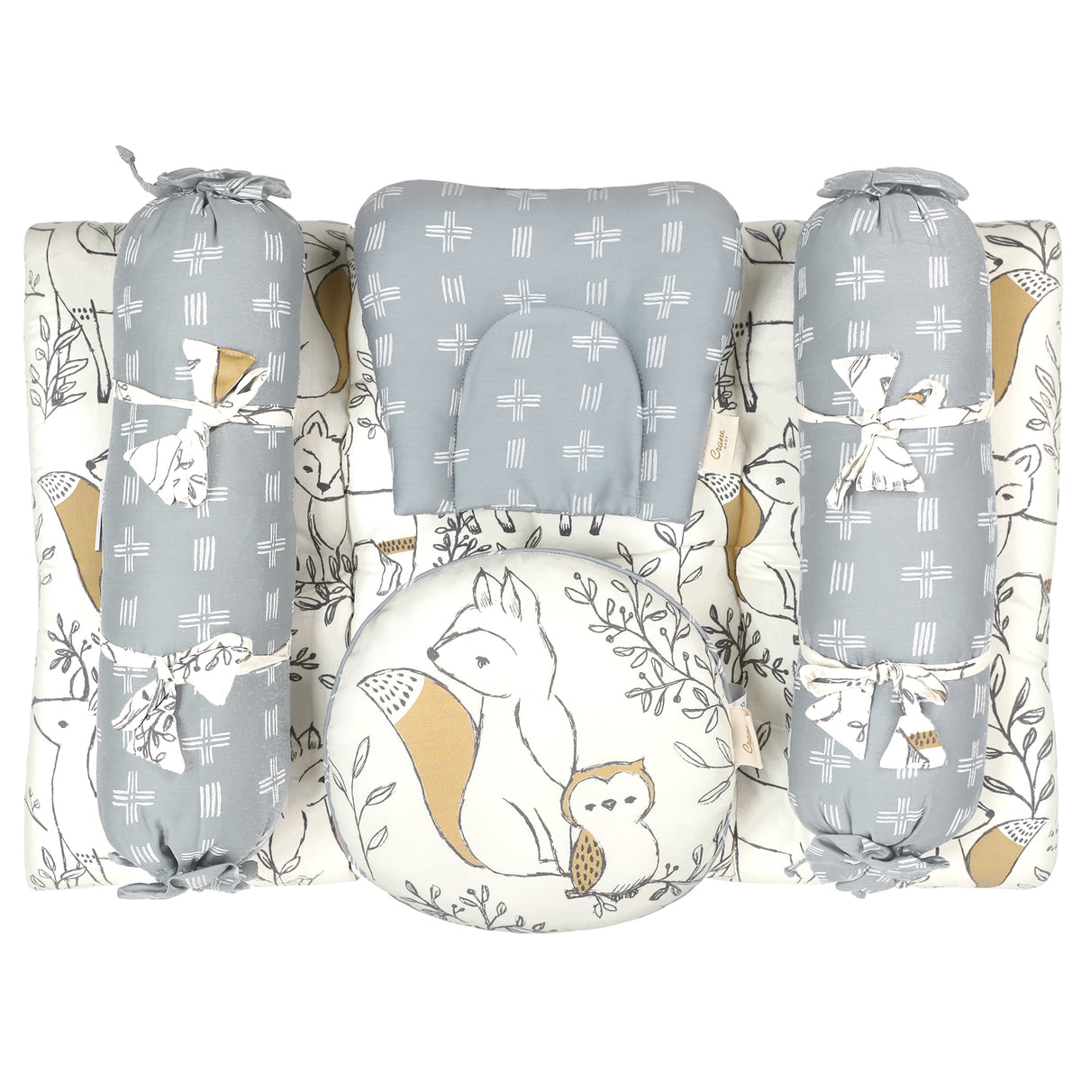 Crane Baby 5-Piece Mattress Set - Ezra Animal