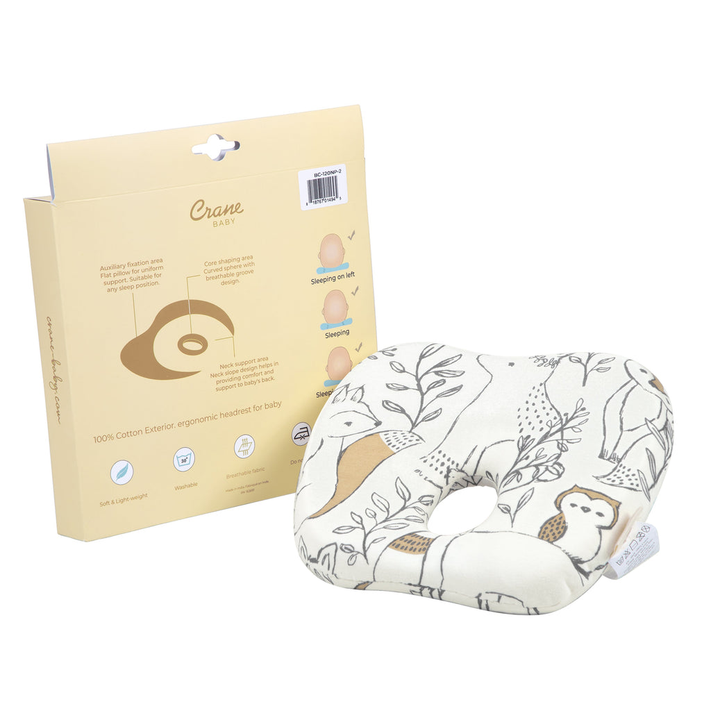 Crane Baby Memory Foam Pillow - Ezra Animal