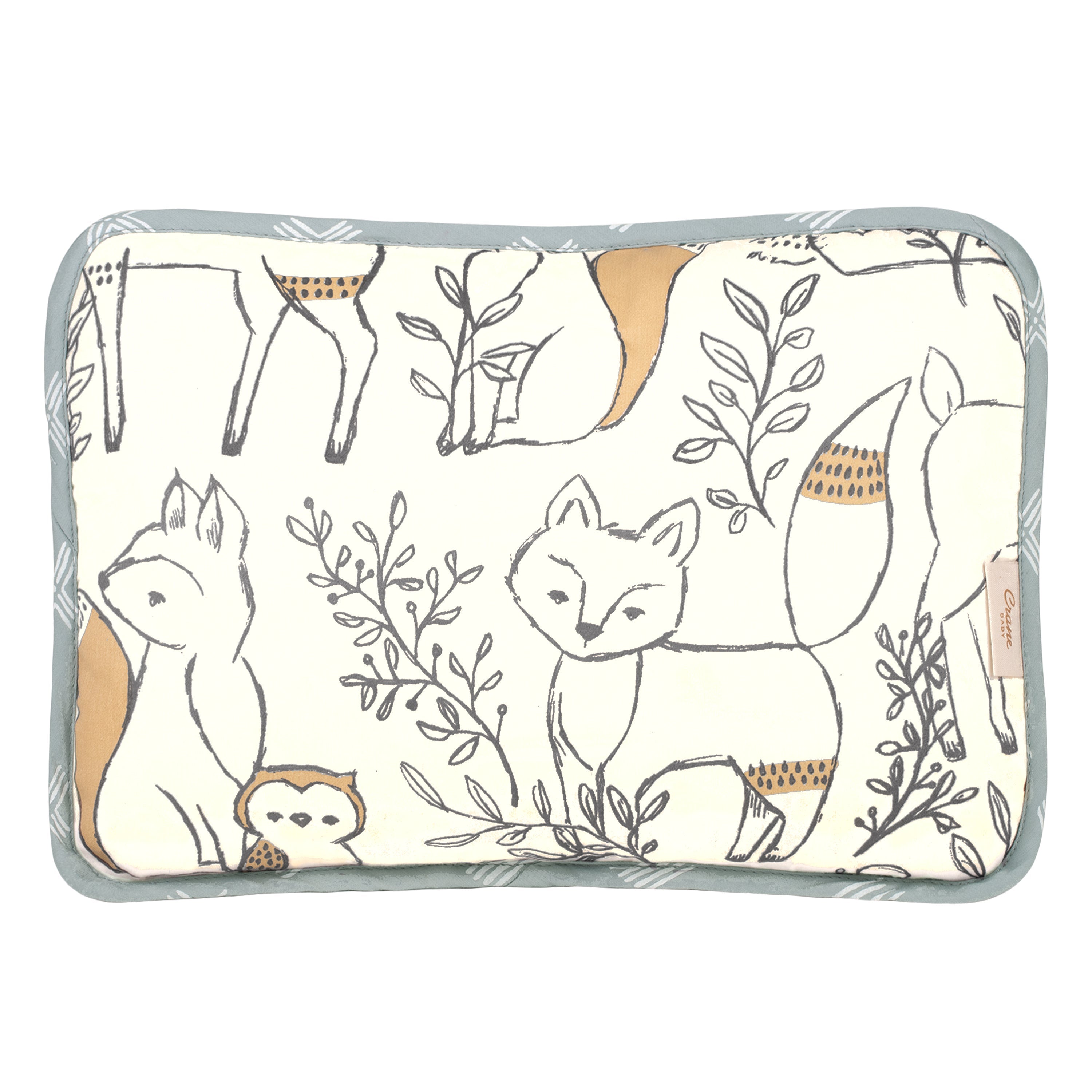Crane Baby Pillow and Bolster Set - Ezra Animal