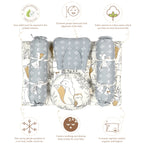 Crane Baby 5-Piece Mattress Set - Ezra Animal