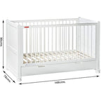 Fisher-Price Georgia Crib Cum Toddler Bed (White)