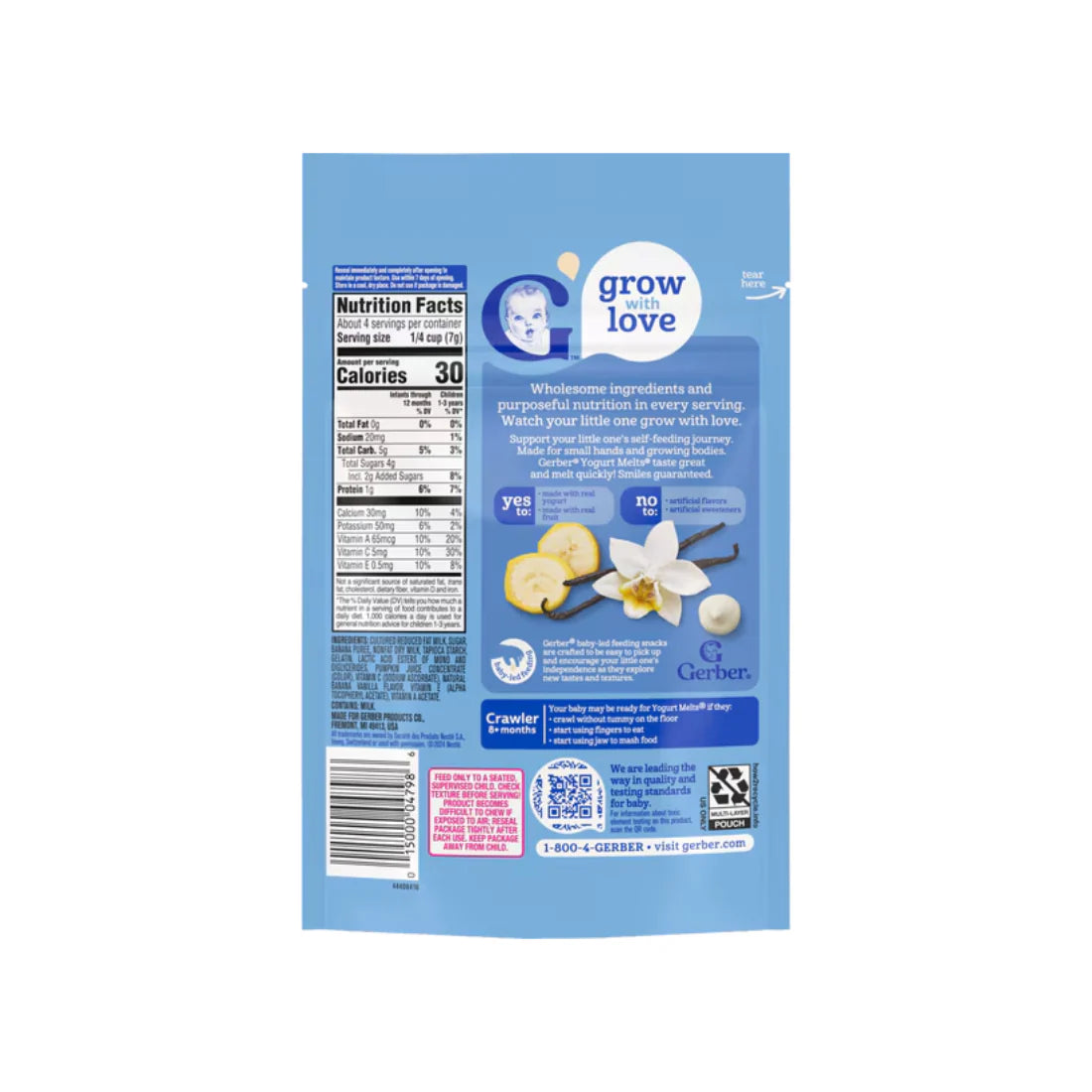 Gerber Yogurt Melts Banana and Vanilla (28g)