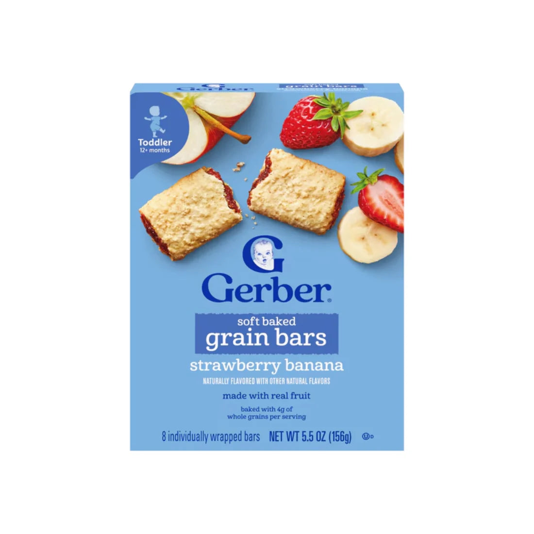 Gerber Soft Baked Grain Bars Strawberry Banana (156g)