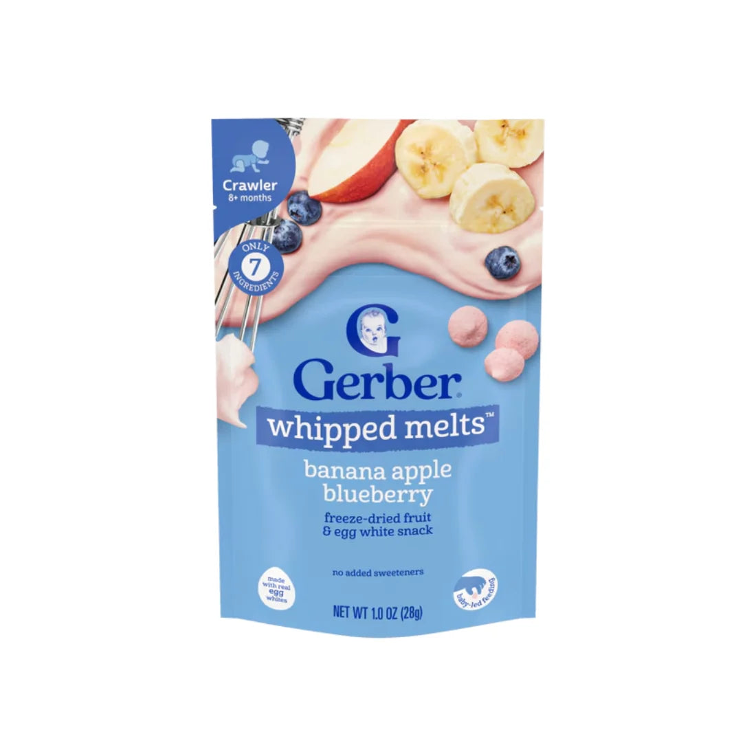 Gerber Whipped Melts Banana, Apple & Blueberry (28g)