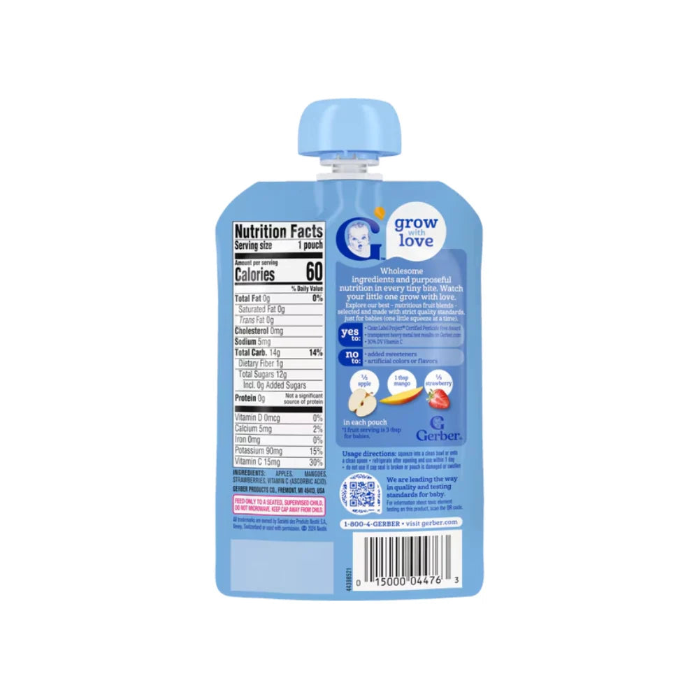 Gerber Puree Apple Mango Strawberry (99g)