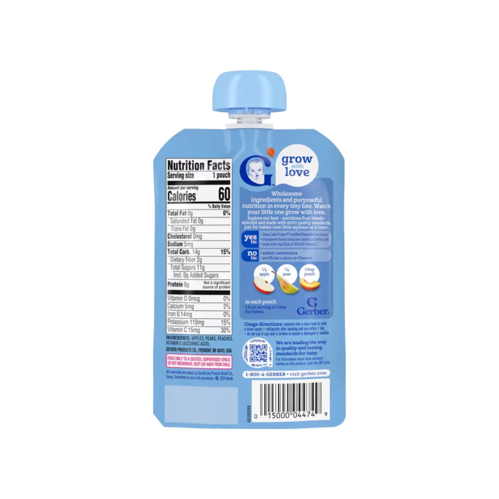 Gerber Puree Apple Pear Peach (99g)