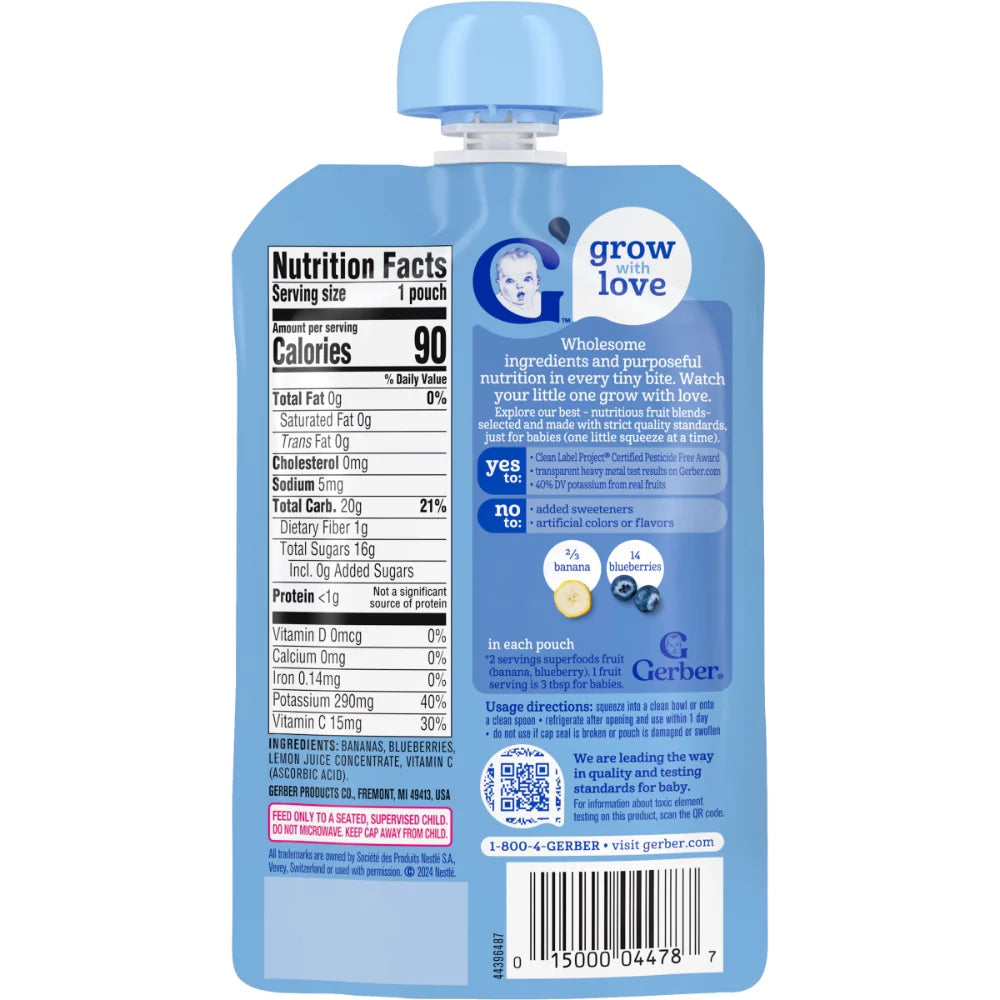 Gerber Puree Banana Blueberry (99g)