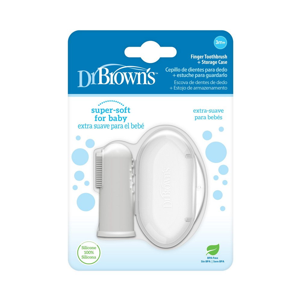 Dr. Brown's Dr. Browns Silicone Finger Toothbrush With Case