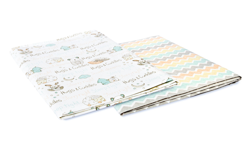 Abracadabra Flat Sheet (Set of 2) Sleepy Friends