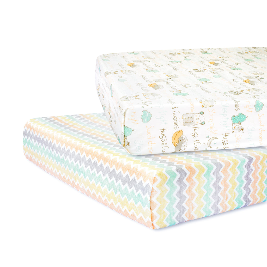 Abracadabra Flat Sheet (Set of 2) Sleepy Friends
