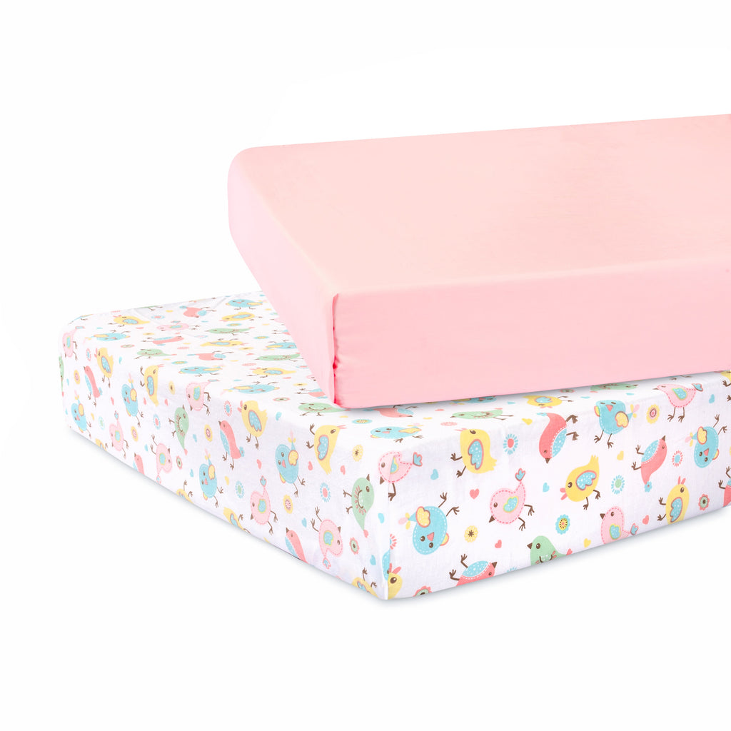 Abracadabra Flat Sheet (Set of 2) Chirpy Bird
