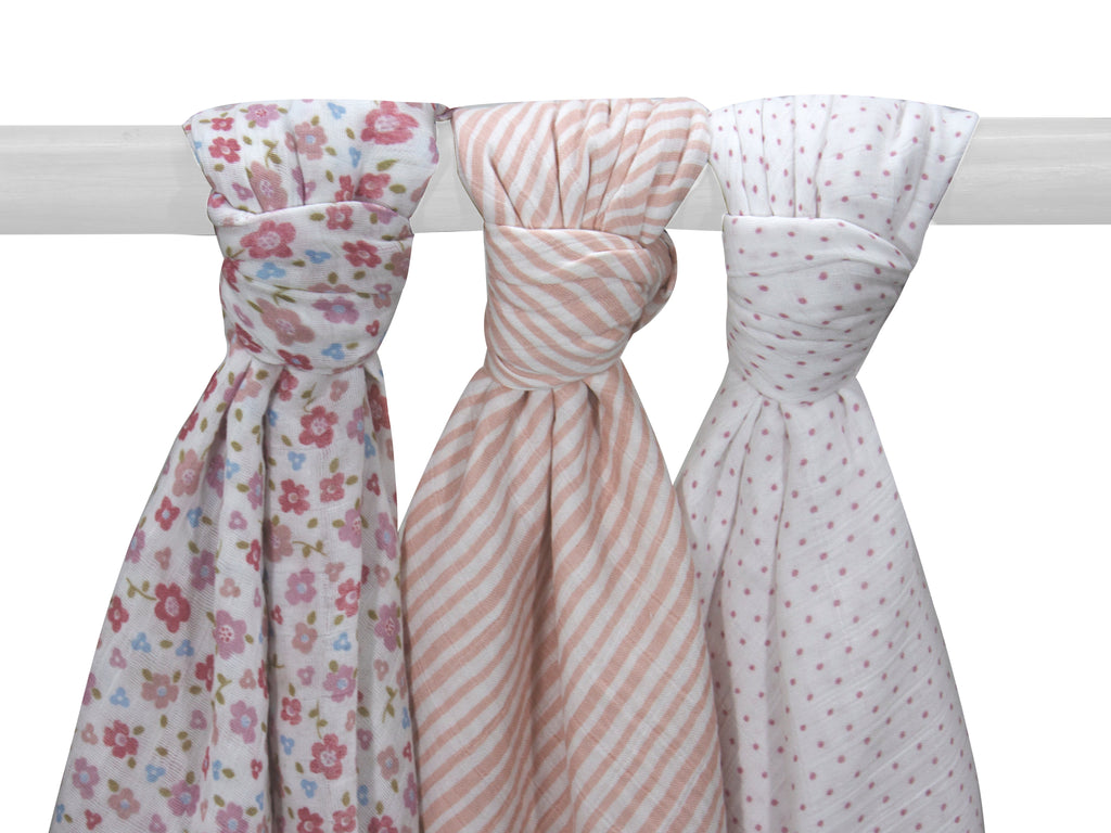 Abracadabra Swaddles (Set of 3) Vintage Floral