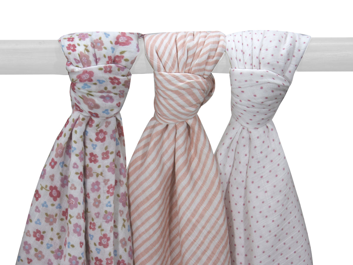 Abracadabra Swaddles (Set of 3) Vintage Floral