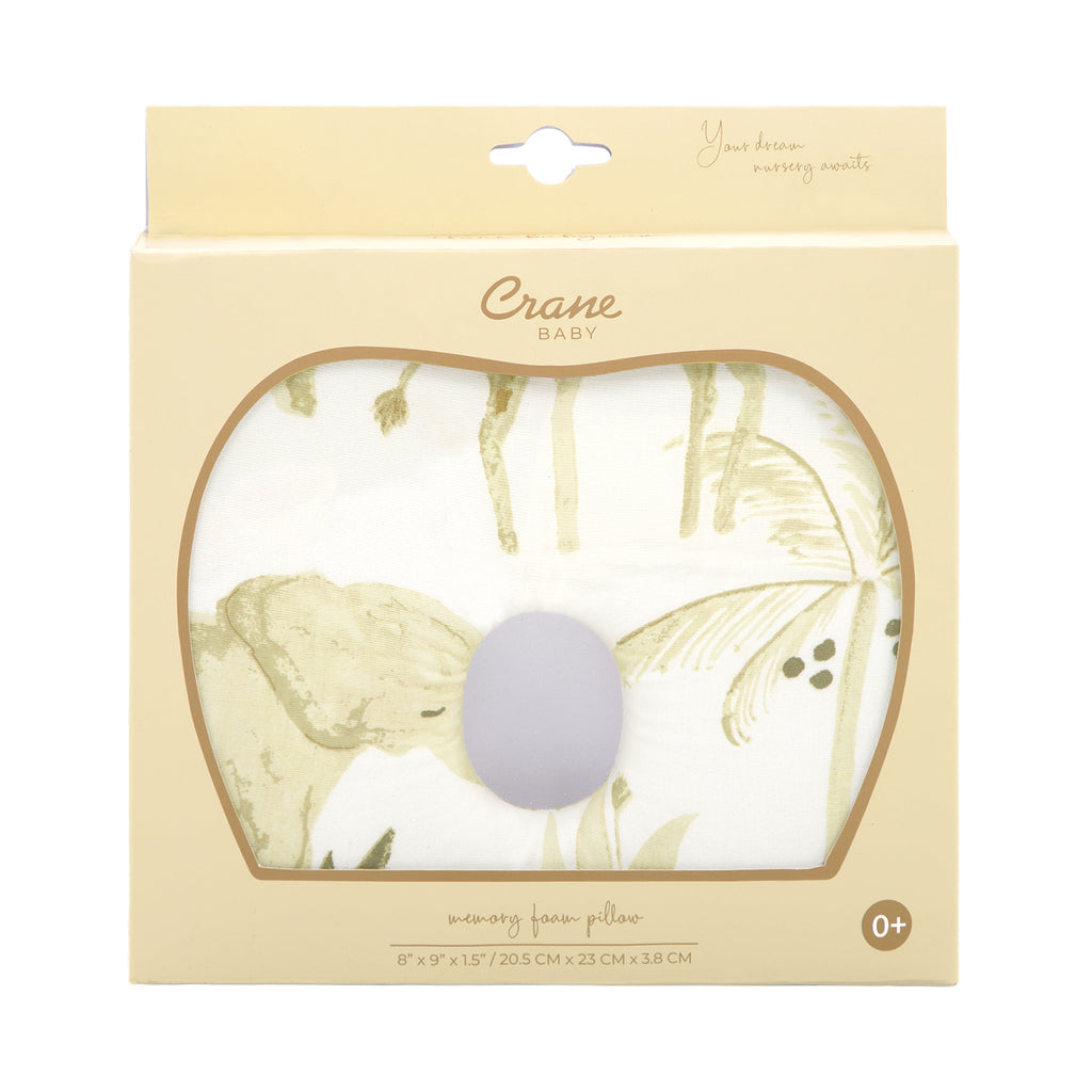 Crane Baby Memory Foam Pillow - Kendi Safari