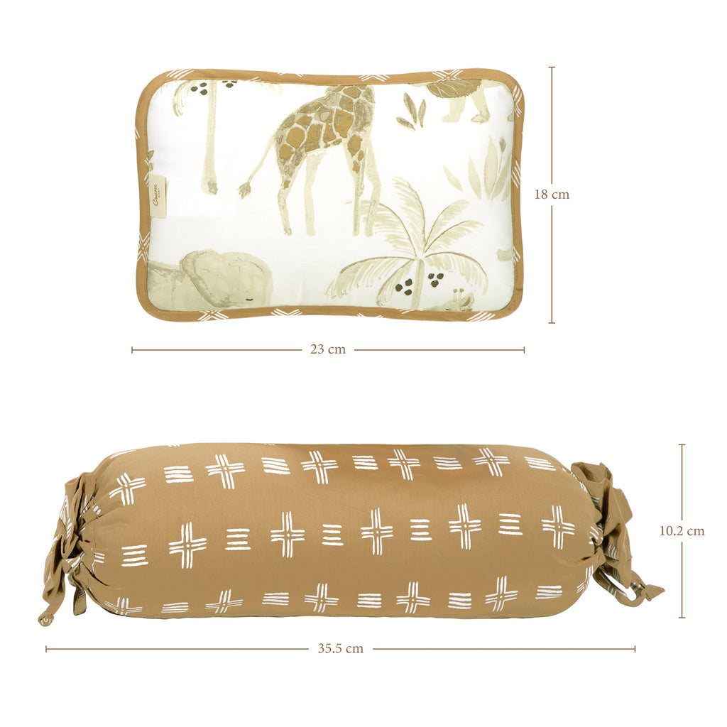 Crane Baby Pillow and Bolster Set - Kendi Safari
