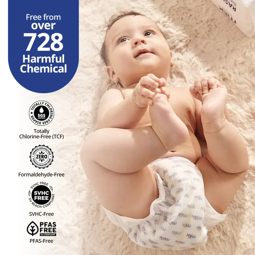 MILK Baby Diaper Flexi Tape Size 2 (S) (48 pcs) (4-8 kg)