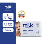 MILK Baby Diaper Yoga Pant Size 4 (L) (36 pcs) (9-17 kg)