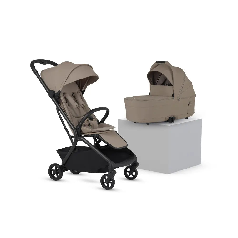 Silver Cross Nia World's Only Aircraft Cabin Approved Stroller in Both Seat & Carrycot Mode|Flat Recline|One Hand Fold|Lightweight & Travel Friendly|Self Standing|0 to 4Y|Upto 22 Kg - Champagne