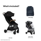 Nuna Trvl Cabin Friendly Stroller|Lightweight|Compact|One-Hand Self-Collapsing Fold|All Wheel Suspension|0 to 4Y (Upto 22Kg) - Caviar