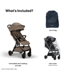 Nuna Trvl Cabin Friendly Stroller|Lightweight|Compact|One-Hand Self-Collapsing Fold|All Wheel Suspension|0 to 4Y (Upto 22Kg) - Cedar