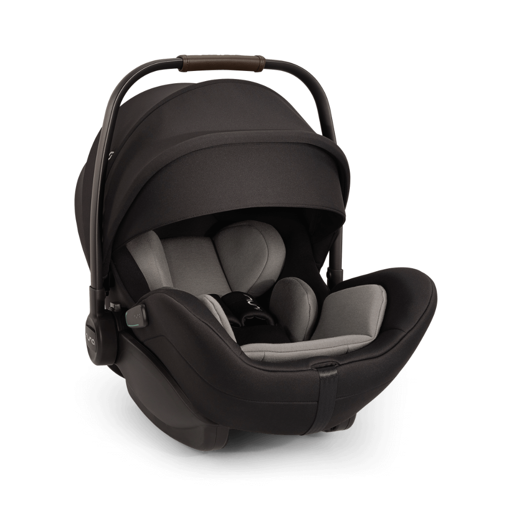 Nuna Arra Flex Baby Car Seat-Rear Facing-Flat Recling Seat 157 Degrees-3 Positions Recline-10 Positions Adjustable Headrest-For 0 to 2Y (Upto 13 Kg)-Caviar
