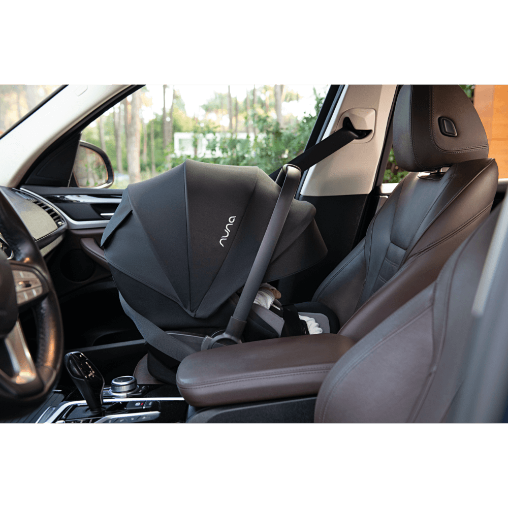 Nuna Arra Flex Baby Car Seat-Rear Facing-Flat Recling Seat 157 Degrees-3 Positions Recline-10 Positions Adjustable Headrest-For 0 to 2Y (Upto 13 Kg)-Caviar