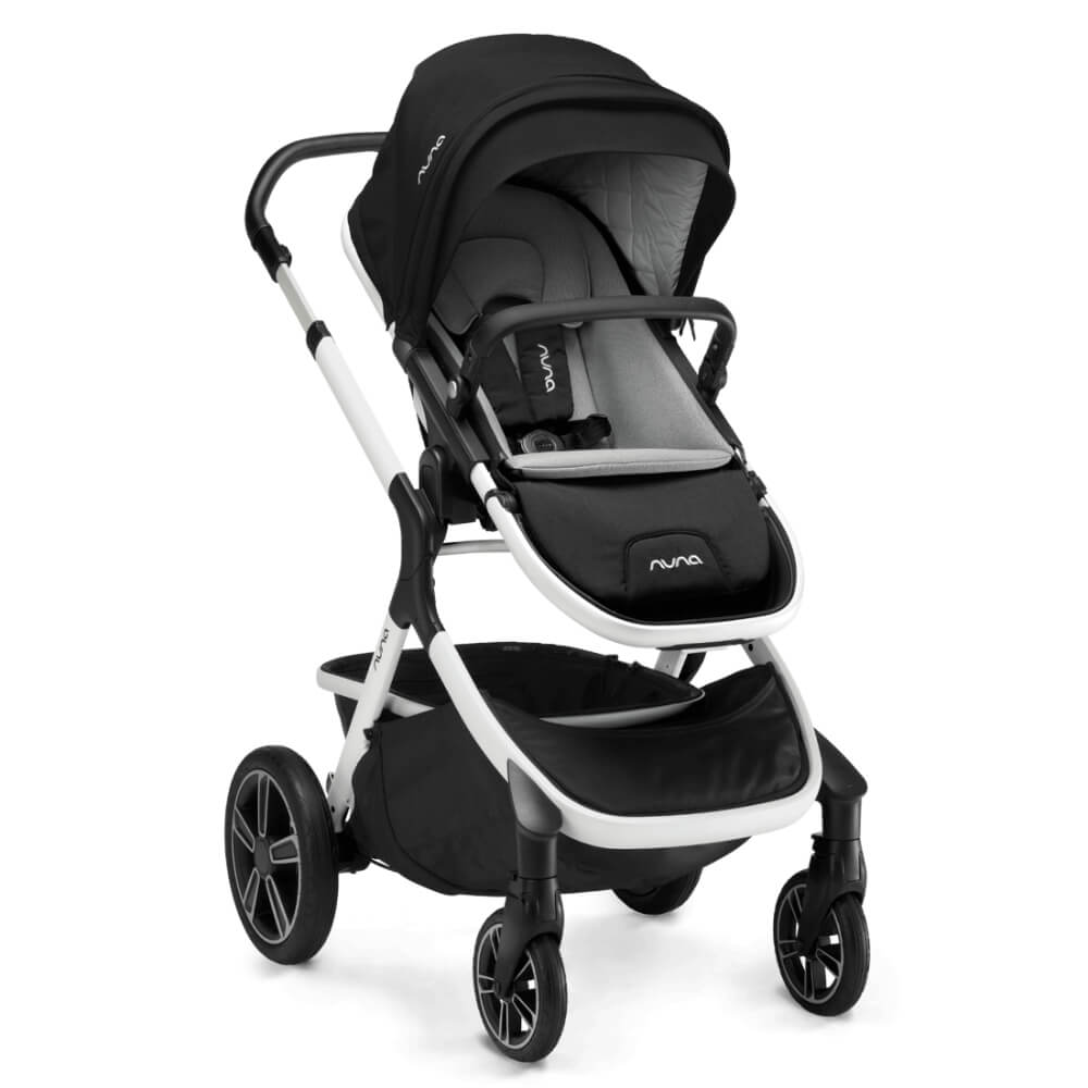 Nuna Demi Grow Baby Stroller - Converts to Double or Twin Stroller-Custom Dual Suspensions-Pram for 6M to 4Y (Upto 22 Kg) - Cyber