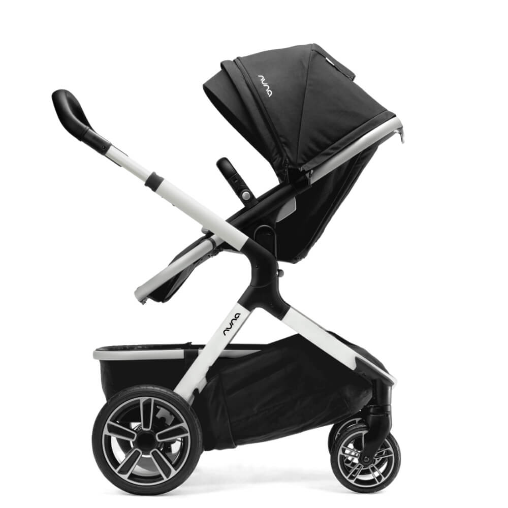 Nuna Demi Grow Baby Stroller - Converts to Double or Twin Stroller-Custom Dual Suspensions-Pram for 6M to 4Y (Upto 22 Kg) - Cyber
