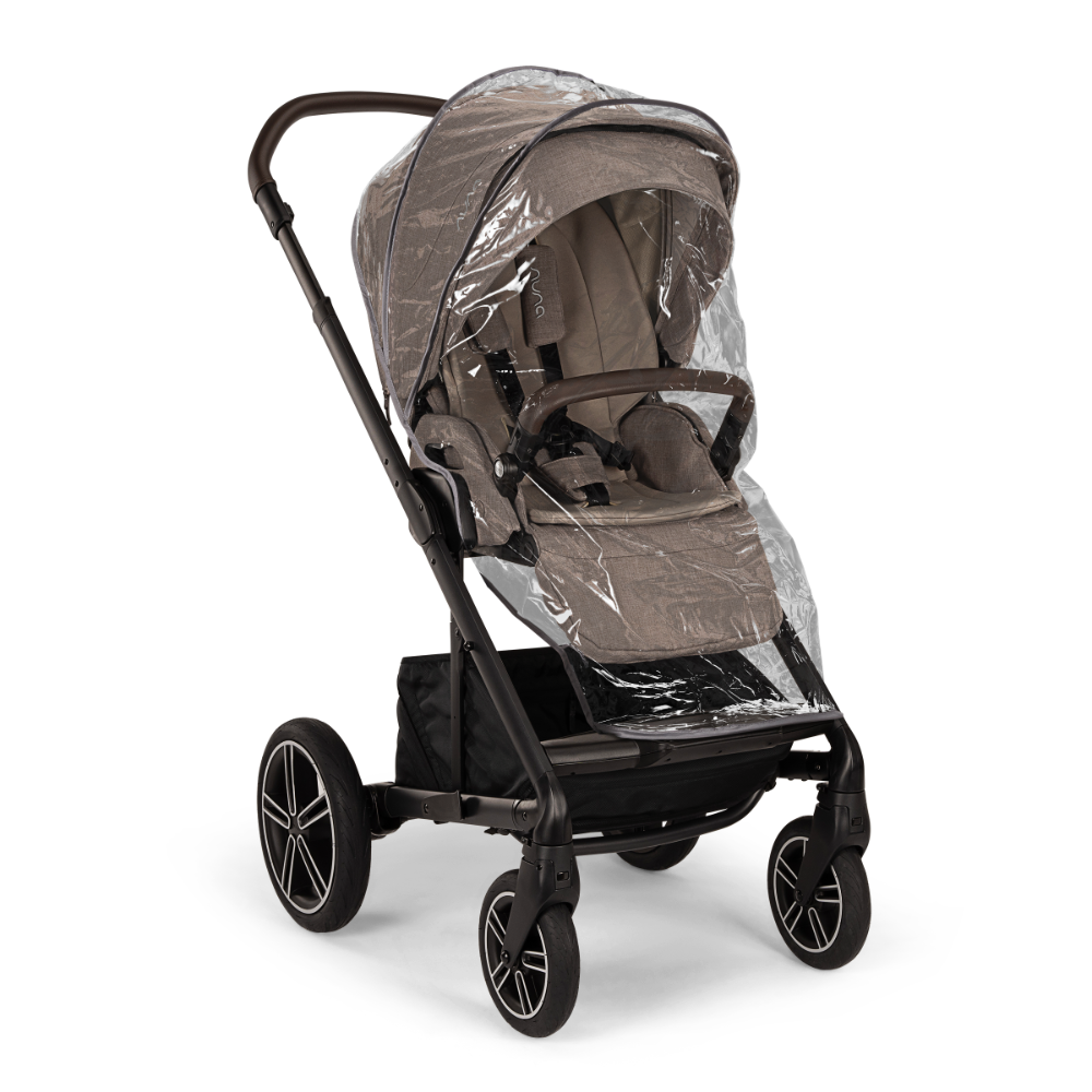 Nuna Mixx Next Reversible Seat Stroller with Flat Recline|Height Adjustable Handle Bar|All Terrain|All Wheel Suspension|One Hand Fold|Rain Cover & Post Adaptors|0 to 4Y (Upto 22Kg) - Cedar