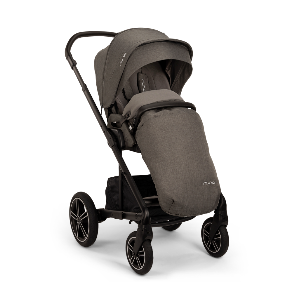 Nuna Mixx Next Reversible Seat Stroller with Flat Recline|Height Adjustable Handle Bar|All Terrain|All Wheel Suspension|One Hand Fold|Rain Cover & Post Adaptors|0 to 4Y (Upto 22Kg) - Thunder