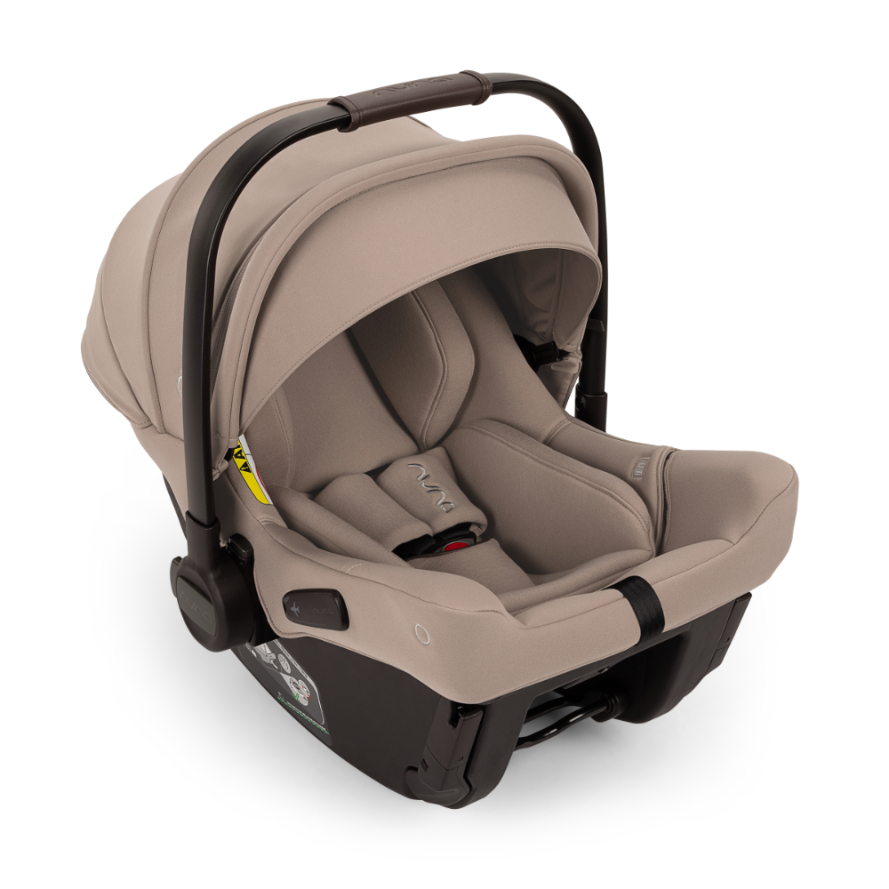 Nuna TRVL LX Cabin Friendly Baby Stroller & Pipa Urbn Car Seat Travel System - Stroller Features (One Hand Fold, Upto 22 Kg)-Car Seat Features (Baseless ISOFIX, Side Impact Protection, Upto 13 Kg)-Cedar
