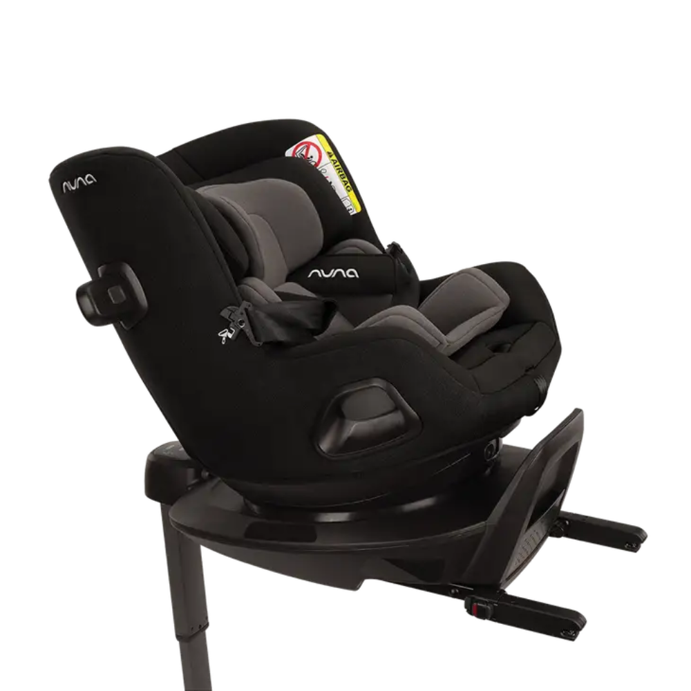 Nuna Pruu Baby Car Seat-Convertible Car Seat-360 Degree Rotation-10 Position Reclining Seat-Integrated Rebound Bar to Minimize Rotation During Impact-2 Years Warranty-For 0 to 4Y (Upto 19Kg) - Caviar