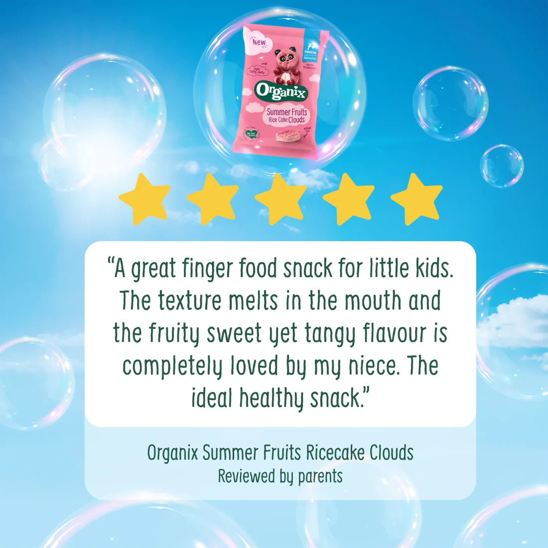 Organix Summer Fruits Rice Cake Clouds (40g)