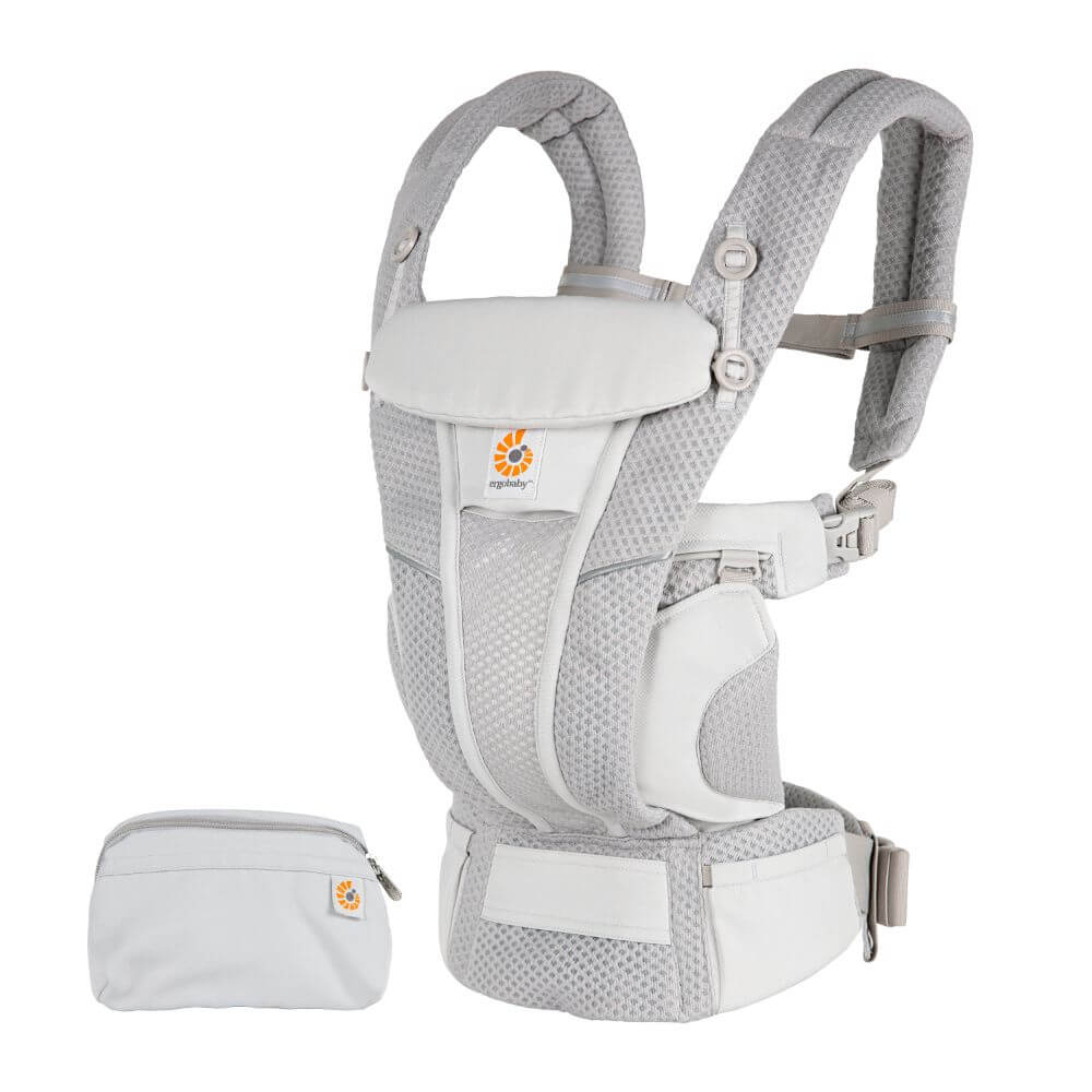 Ergobaby Omni Breeze Baby Carrier - Lightweight Newborn to Toddler Carrier with Breathable Soft Mesh, Enhanced Lumbar Support,  Adjustable Waistbelt & Cross Straps, Privacy Hood, 4 Carry Positions, 3-20Kgs, Birth - 4 Years