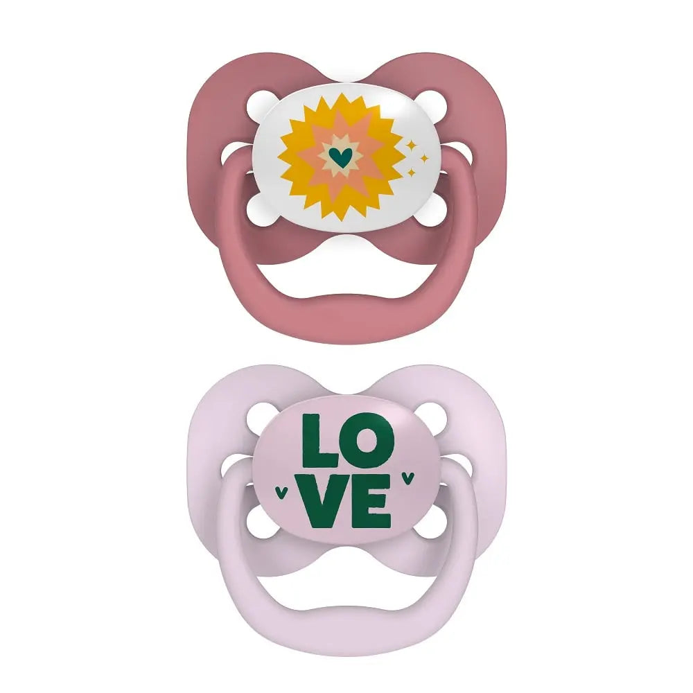 Dr. Brown's Advantage Pacifier, Stage 1, Lavender Love, 2-Pack