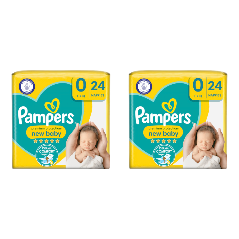 Pampers Premium Protection New Baby Size 0 (24 pcs) (1-3kg)  (UK)