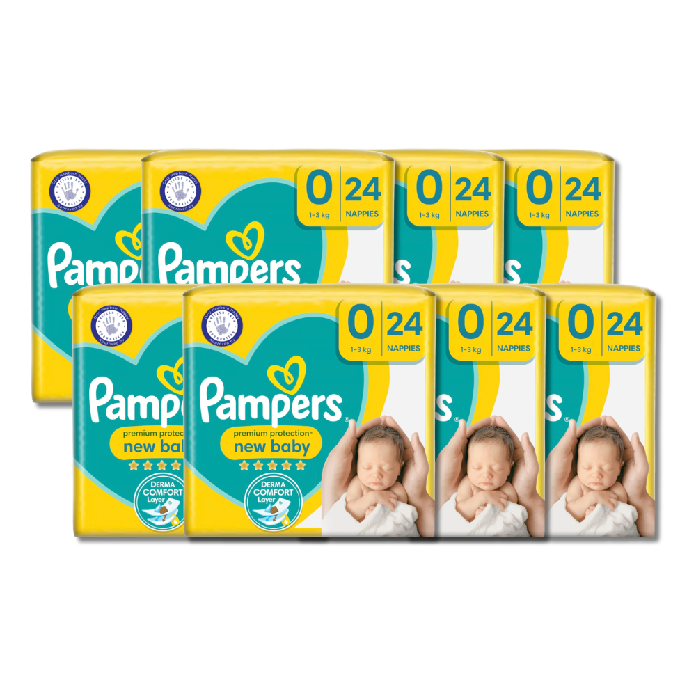Pampers Premium Protection New Baby Size 0 (24 pcs) (1-3kg)  (UK)