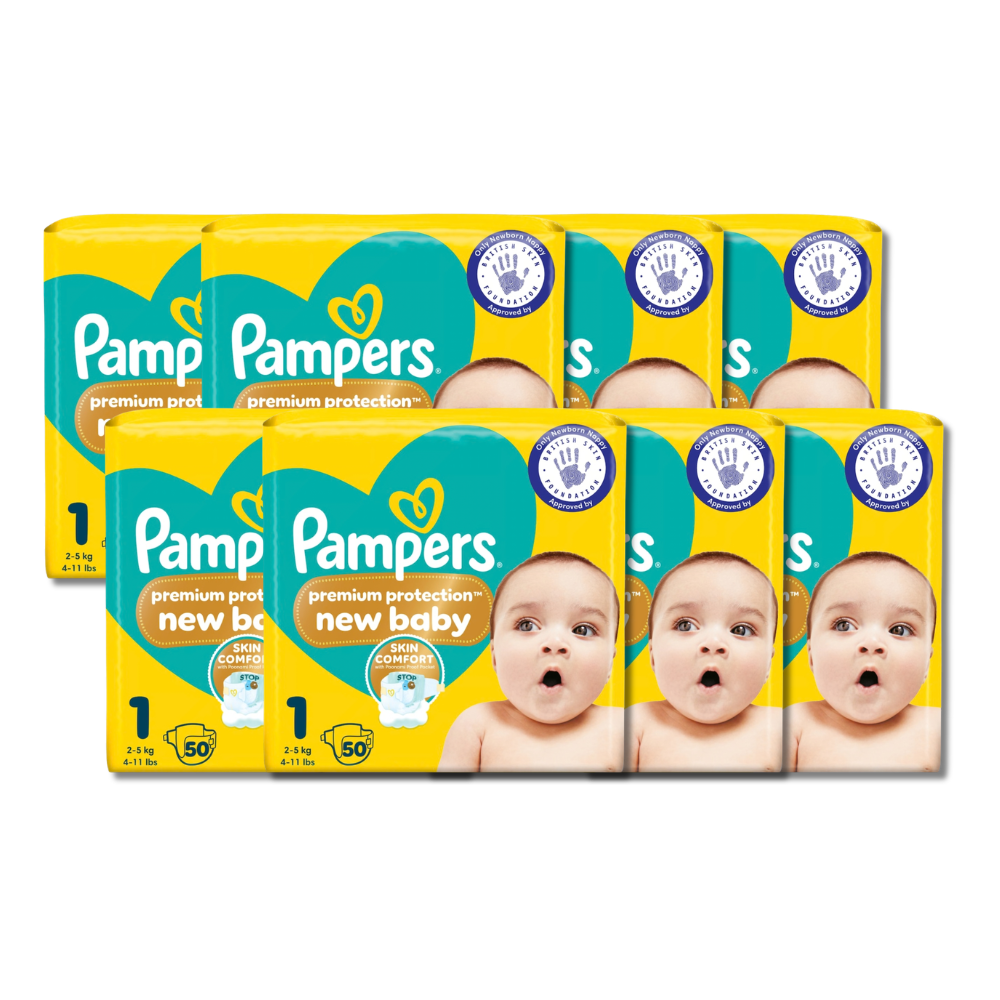 Pampers Premium Protection New Baby Size 1 (50 pcs) (2-5kg)  (UK)