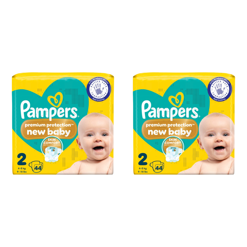 Pampers Premium Protection New Baby Size 2 (44 pcs) (4-8kg)  (UK)