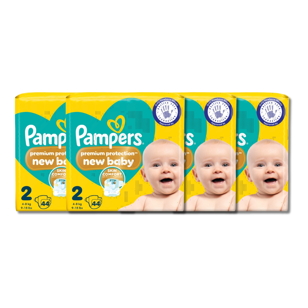 Pampers Premium Protection New Baby Size 2 (44 pcs) (4-8kg)  (UK)