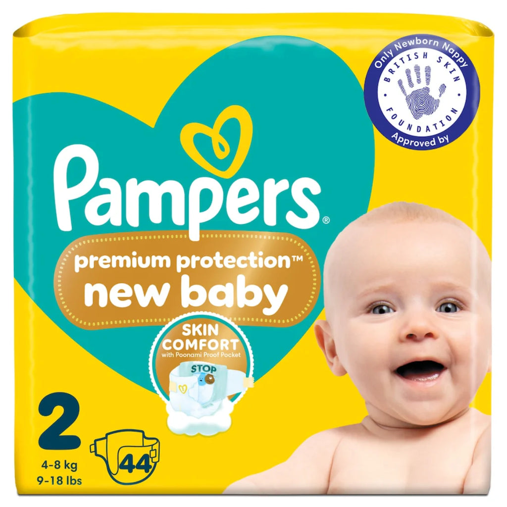 Pampers Premium Protection New Baby Size 2 (44 pcs) (4-8kg)  (UK)