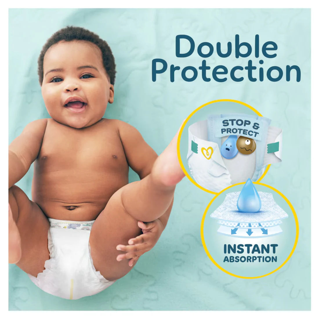 Pampers Premium Protection New Baby Size 2 (44 pcs) (4-8kg)  (UK)