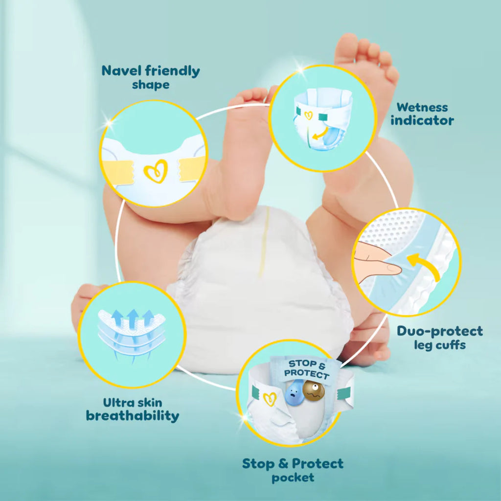 Pampers Premium Protection New Baby Size 2 (44 pcs) (4-8kg)  (UK)