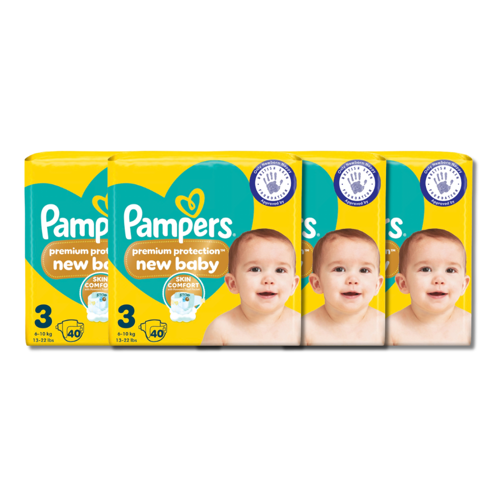 Pampers Premium Protection New Baby Size 3 (40 pcs) (6-10kg) (UK)