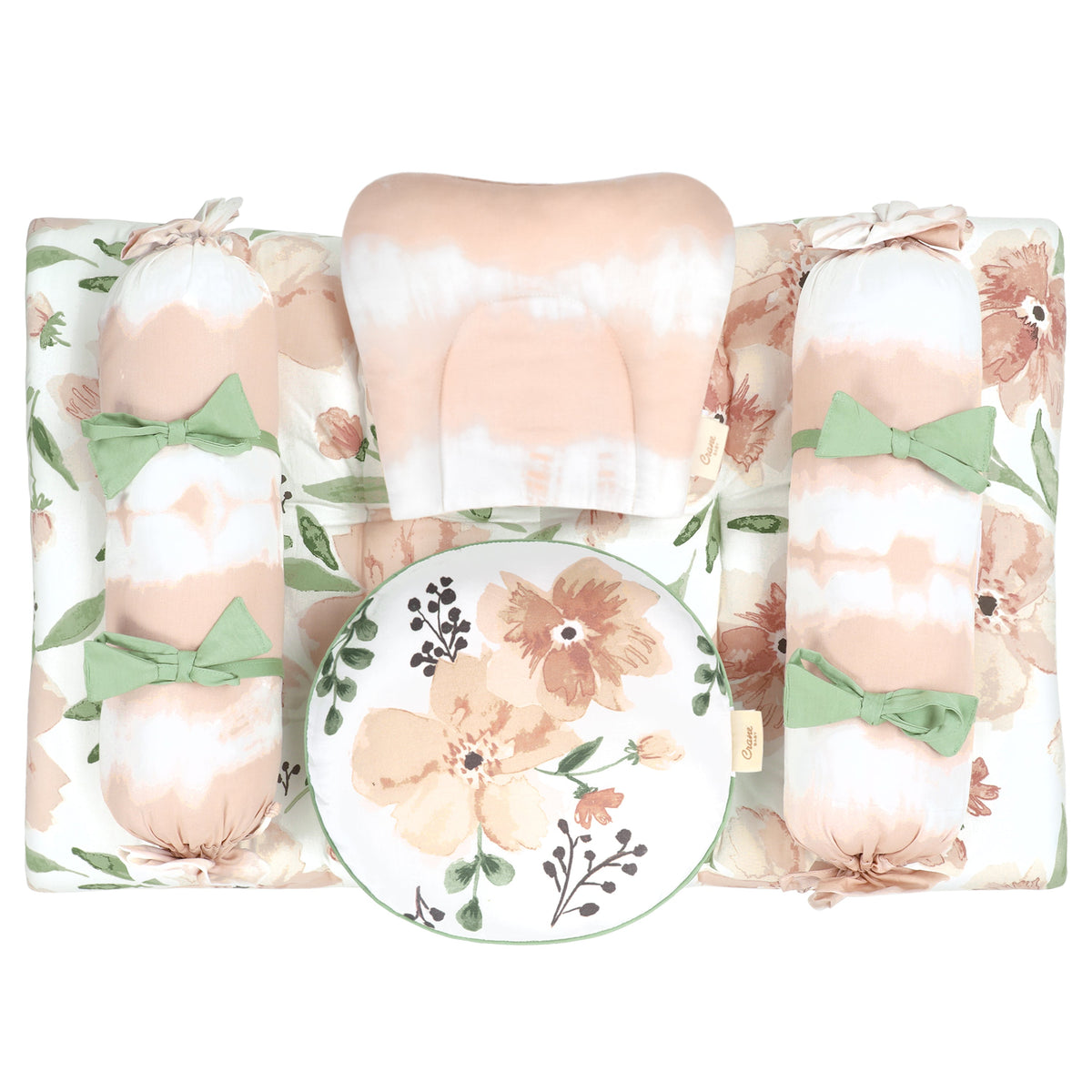 Crane Baby 5-Piece Mattress Set - Parker Floral